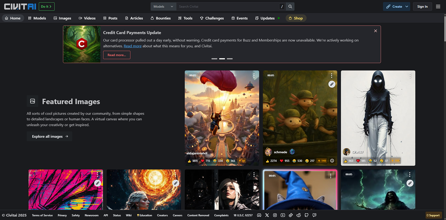 CivitAI screenshot