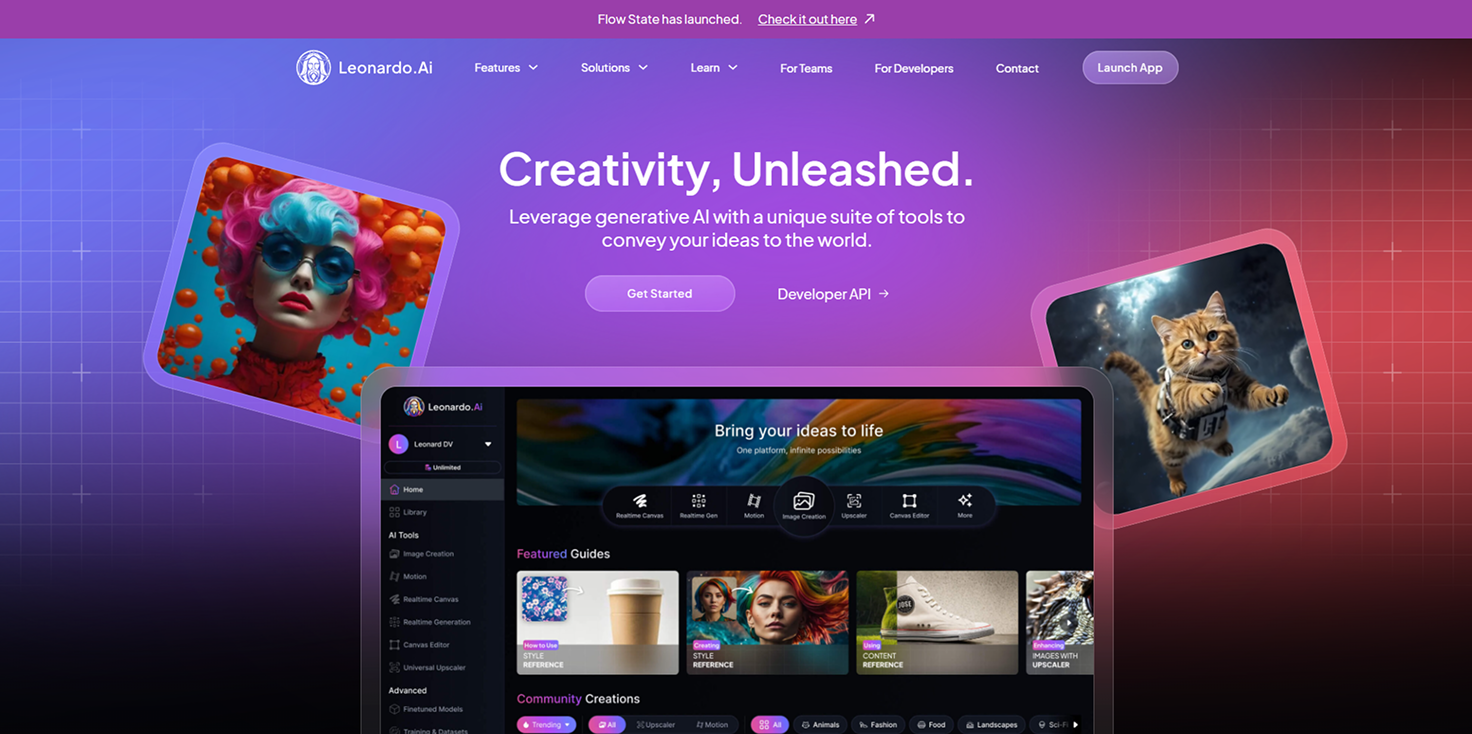 Leonardo AI screenshot