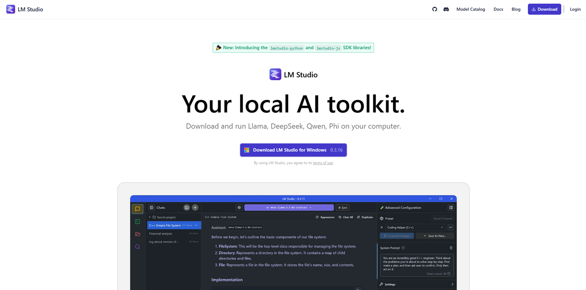 Lmstudio screenshot