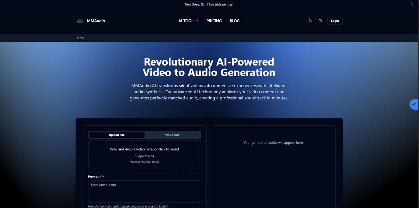 MMaudio screenshot