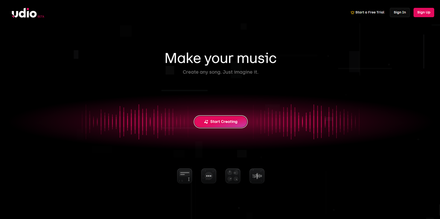 Udio screenshot